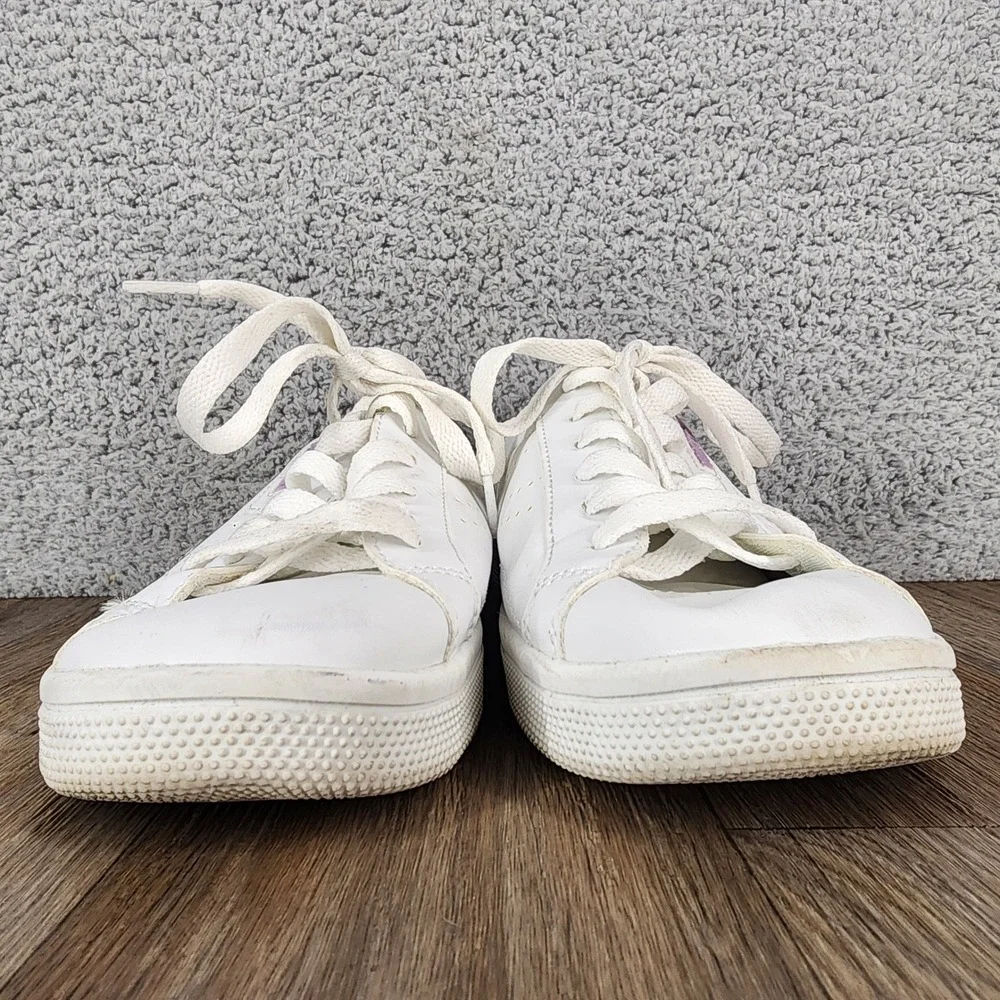 Tretorn White‎ Purple Accent Sneakers Women's Size 7.5 Casual Tennis Shoes
